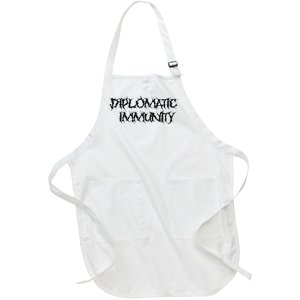 Diplomatic Immunity Full-Length Apron With Pockets