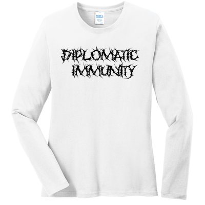 Diplomatic Immunity Ladies Long Sleeve Shirt