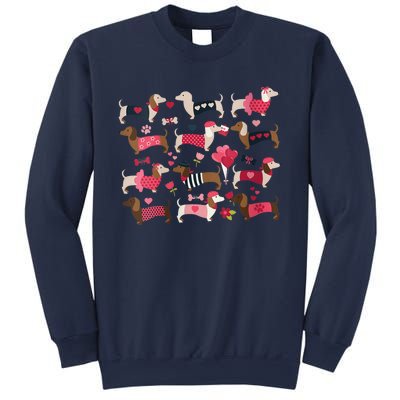 Doxie In Dog Dress Weiner Dachshund Valentines Day Gift Sweatshirt