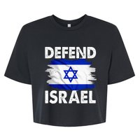 Defend Israel Bella+Canvas Jersey Crop Tee