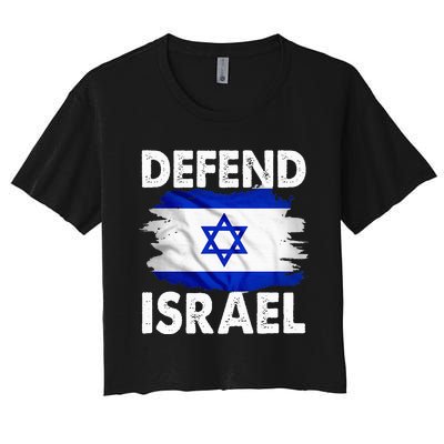 Defend Israel Women's Crop Top Tee