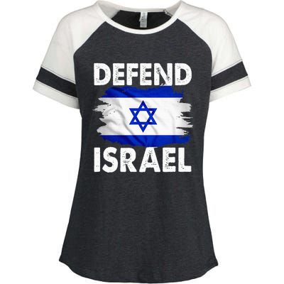 Defend Israel Enza Ladies Jersey Colorblock Tee