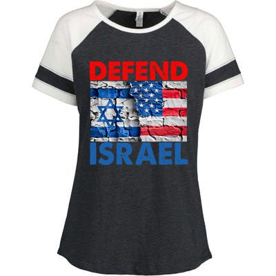 Defend Israel Enza Ladies Jersey Colorblock Tee