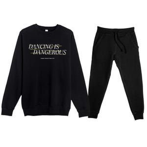 Dancing Is Dangerous Sparks Productions 1979 Premium Crewneck Sweatsuit Set