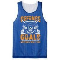 Defense I Dont Get Y Goals Fun Ice Hockey Player Graphic Gift Mesh Reversible Basketball Jersey Tank