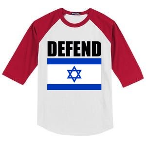 Defend Israel Kids Colorblock Raglan Jersey