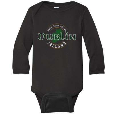 Dublin Ireland Baby Long Sleeve Bodysuit