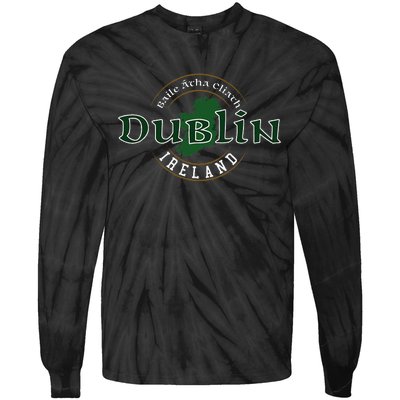 Dublin Ireland Tie-Dye Long Sleeve Shirt