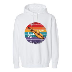 Dulcimer Instrument Garment-Dyed Fleece Hoodie