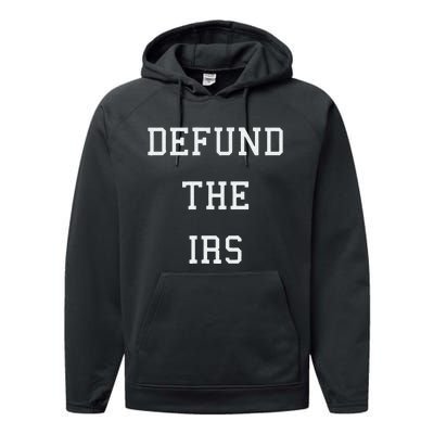 Defund IRS Performance Fleece Hoodie