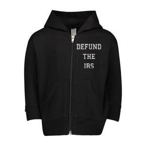 Defund IRS Toddler Zip Fleece Hoodie