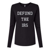 Defund IRS Womens Cotton Relaxed Long Sleeve T-Shirt