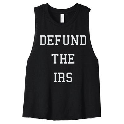 Defund IRS Women's Racerback Cropped Tank