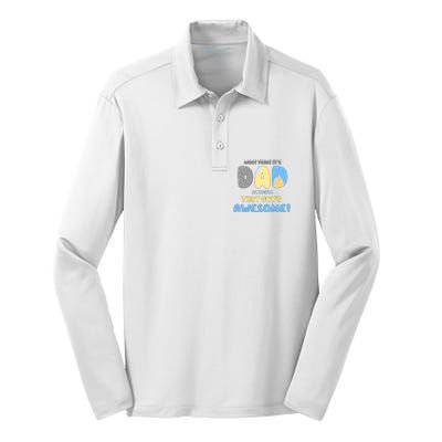 Dad Its Dad Alright That Guys Awesome Father Silk Touch Performance Long Sleeve Polo