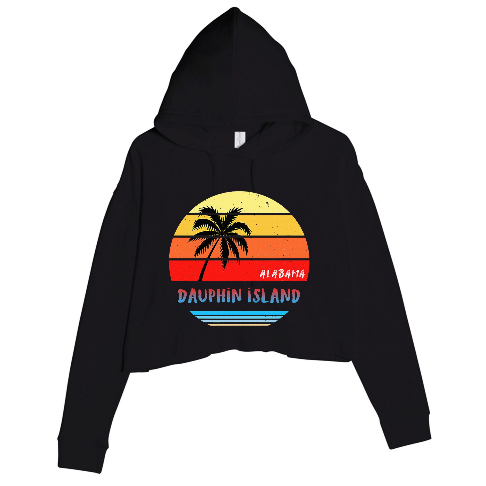 Dauphin Island Dauphin Island Alabama Crop Fleece Hoodie