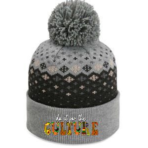 Do It Do It For The Culture Kente Juneteenth Africa American Gift The Baniff Cuffed Pom Beanie