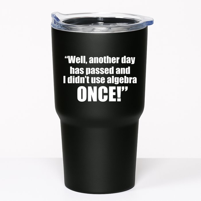 Didn't Use Algebra Today Math Irrelevance Funny Tumbler