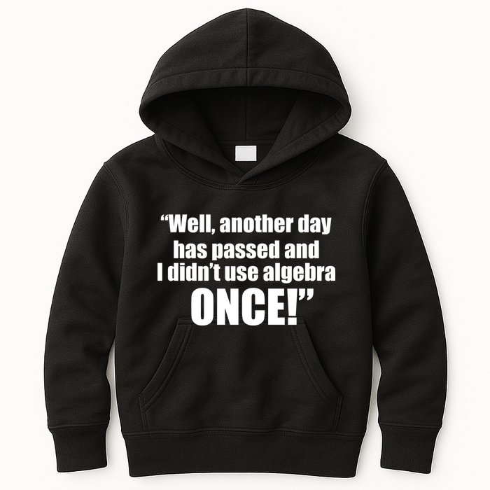 Didn't Use Algebra Today Math Irrelevance Funny Kids Hoodie