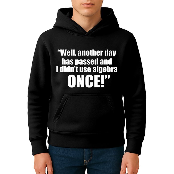 Didn't Use Algebra Today Math Irrelevance Funny Kids Hoodie