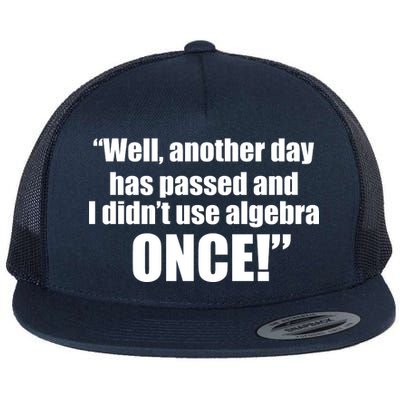 Didn't Use Algebra Today Math Irrelevance Funny Flat Bill Trucker Hat