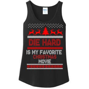 Die Hard Is My Favorite Movie Ugly Christmas Ladies Essential Tank