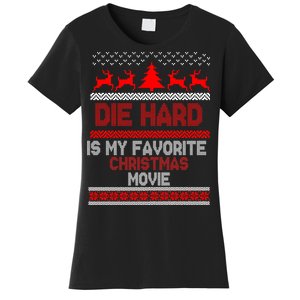 Die Hard Is My Favorite Movie Ugly Christmas Women's T-Shirt