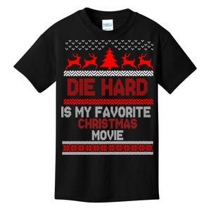 Die Hard Is My Favorite Movie Ugly Christmas Kids T-Shirt