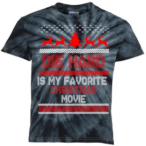 Die Hard Is My Favorite Movie Ugly Christmas Kids Tie-Dye T-Shirt