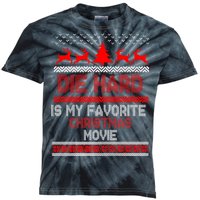 Die Hard Is My Favorite Movie Ugly Christmas Kids Tie-Dye T-Shirt