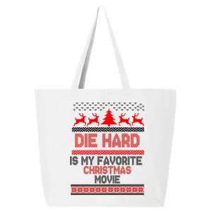 Die Hard Is My Favorite Movie Ugly Christmas 25L Jumbo Tote