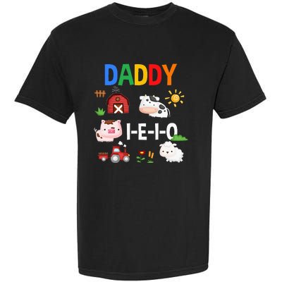 Daddy I E I O Farm Party 3rd Birthday Garment-Dyed Heavyweight T-Shirt