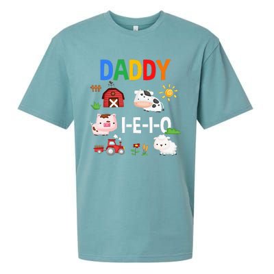 Daddy I E I O Farm Party 3rd Birthday Sueded Cloud Jersey T-Shirt