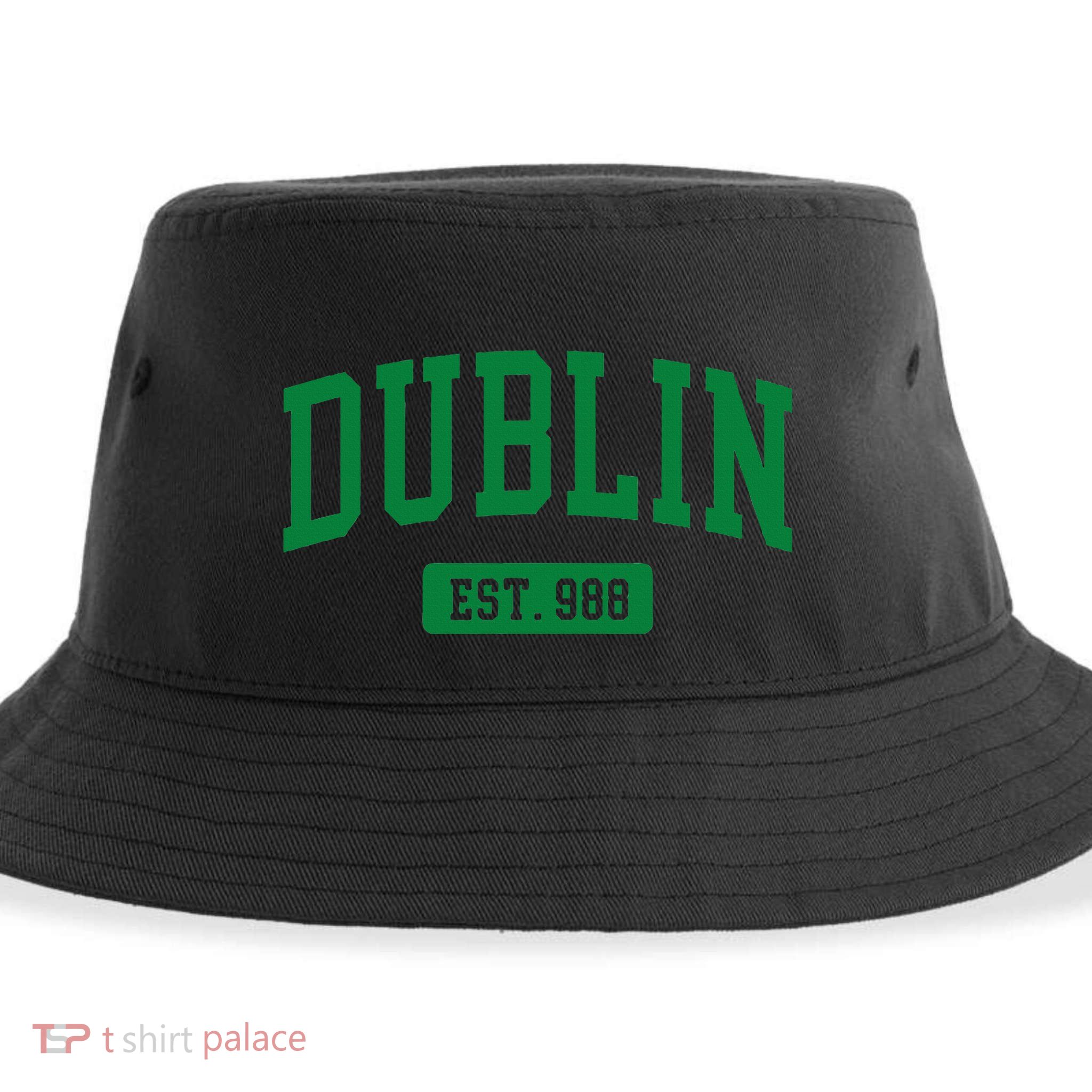 Dublin Ireland Est. 988 Irish Vintage Sustainable Bucket Hat