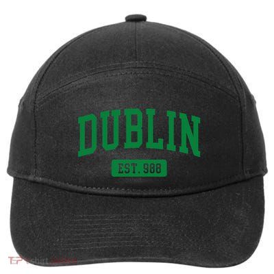 Dublin Ireland Est. 988 Irish Vintage 7-Panel Snapback Hat