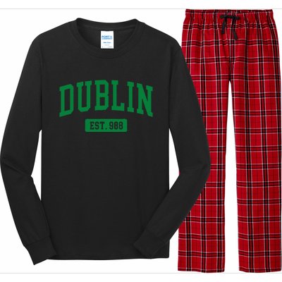 Dublin Ireland Est. 988 Irish Vintage Long Sleeve Pajama Set