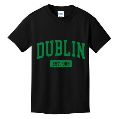 Dublin Ireland Est. 988 Irish Vintage Kids T-Shirt