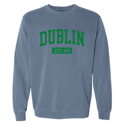 Dublin Ireland Est. 988 Irish Vintage Garment-Dyed Sweatshirt