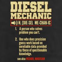 Diesel Mechanic 7 Panel Mesh Trucker Snapback Hat