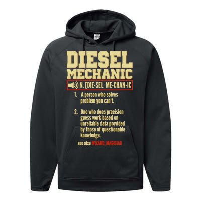 Diesel Mechanic Performance Fleece Hoodie