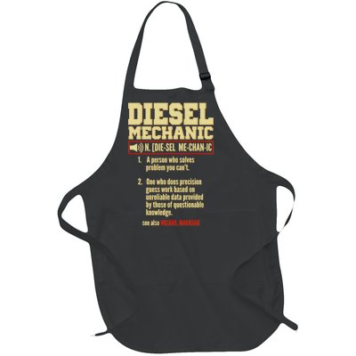 Diesel Mechanic Full-Length Apron With Pockets