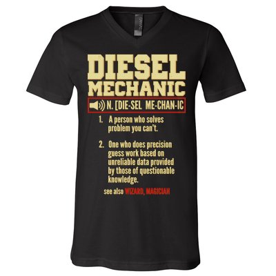 Diesel Mechanic V-Neck T-Shirt