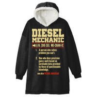 Diesel Mechanic Hooded Wearable Blanket