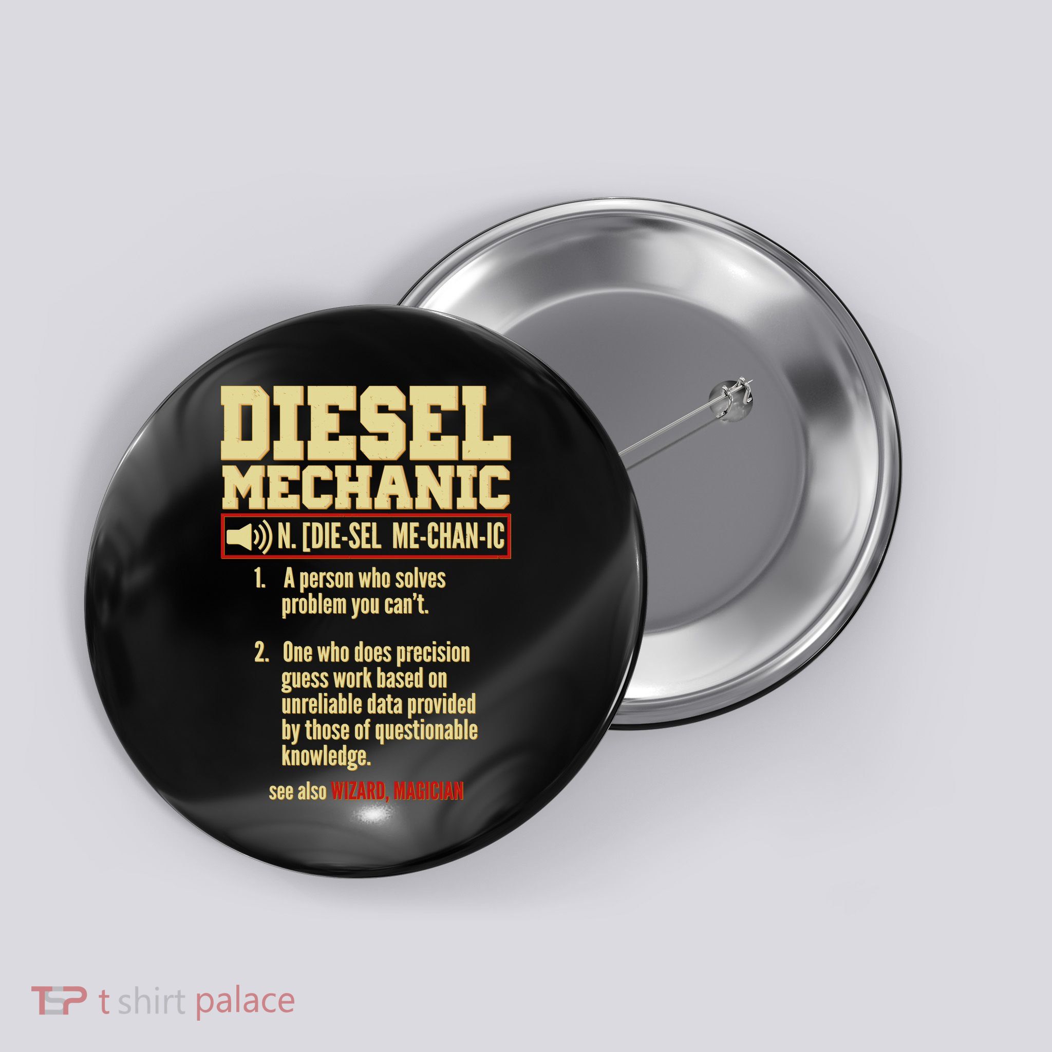Diesel Mechanic Button