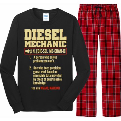 Diesel Mechanic Long Sleeve Pajama Set