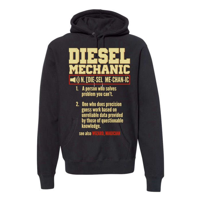 Diesel Mechanic Premium Hoodie