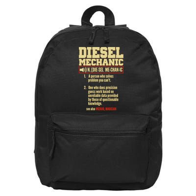 Diesel Mechanic 16 in Basic Backpack