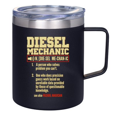 Diesel Mechanic 12oz Stainless Steel Coffee Mug