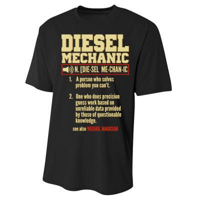 Diesel Mechanic Performance Sprint T-Shirt