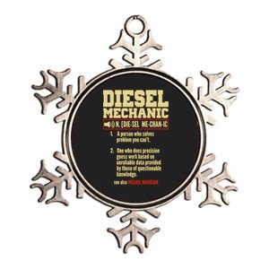 Diesel Mechanic Metallic Star Ornament