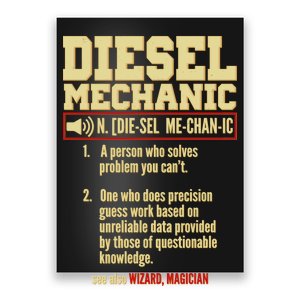 Diesel Mechanic Poster